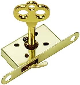 Woogim 2 БР. Златен Комплект Ключалки за Шкаф с Ключалка за ключове и Ретро Декорация на Дървени Кутии за Бижута