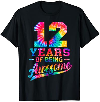 12 Години 12th Birthday Вратовръзка Боядисват Being Яки Мъжки Дамски Тениска