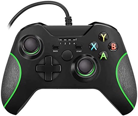 Жичен контролер Xbox One, USB геймпад MOLICUI за Microsoft Xbox One /Тънък / КОМПЮТЪР, Черен