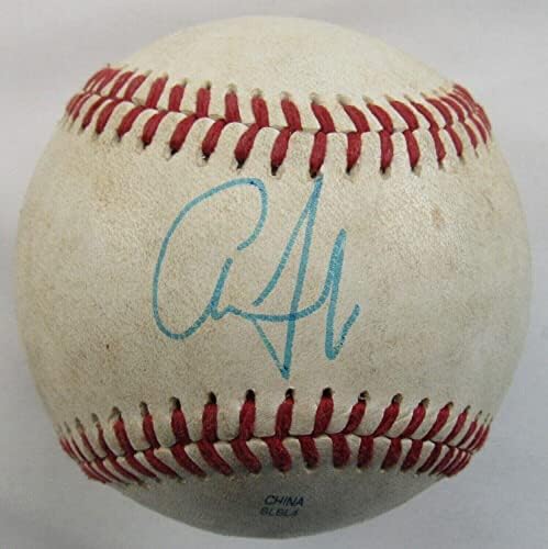 Аарон Джадж Подписа Използвана игра Автограф на Малката лига Rawlings Baseball JSA X - MLB Използвани Бейзболни топки