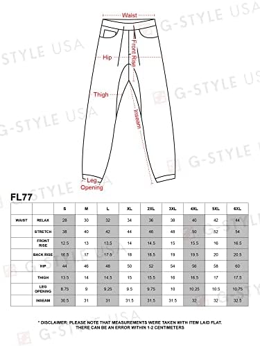 Мъжки панталони-карго от гъсто руно G-Style USA в тежка категория