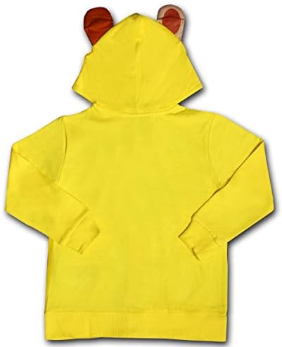 Hoody с качулка за момчета Nickelodeon Paw Patrol Marshall, Ръбъл или Chase с цип за бебета и малки деца – Червено / Жълто