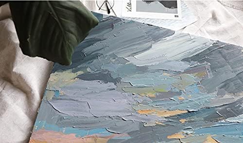 Ръчно рисувани живопис с маслени бои - Ръчно рисувани с маслени бои Вертикална абстрактна текстурная ръчно рисувани живопис