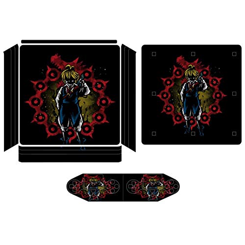 Seven Deadly Sins Wrath Герой е Съвместимо с контролер PS4 Slim и стикер на конзолата, защитен калъф, wi-fi /кабелен геймпадом.