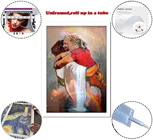 Първият ден е на Небесата, Исус Христос Художествен Плакат на Платно и Стенни Художествена картина С Принтом Модерен Семеен Декор за