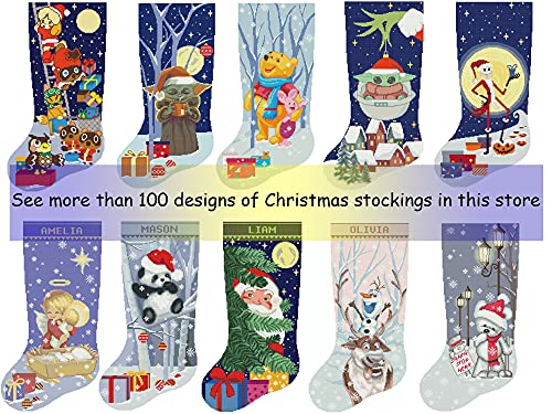 Коледни Чорапи с Шарките на кръстат Бод PDF, Персонални Модерен Брои Прост Сладко Аниме-фигура Кръстат Бод за начинаещи със собствените