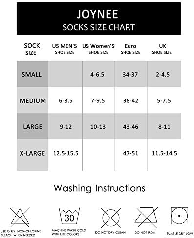 JOYNÉE Мъжки 6 Опаковки спортни чорапи No Show Performance с комфортна подплата и ниско деколте за джогинг, черни, Размер на чорап: