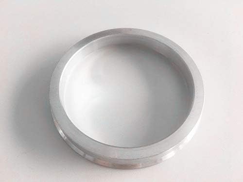 NB-AERO 4 бр. Сребристи Алуминиеви пръстени 76 mm (колелото)- 66,56 мм (Ступица) | Централно пръстен Hubcentric 66,56 мм-76 мм за