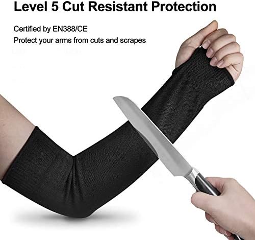 Защитни ръкави за ръце ATANAS, устойчиви на гумата, 18 инча, защита на ръцете и 5-то ниво, за да се предотврати порязвания,