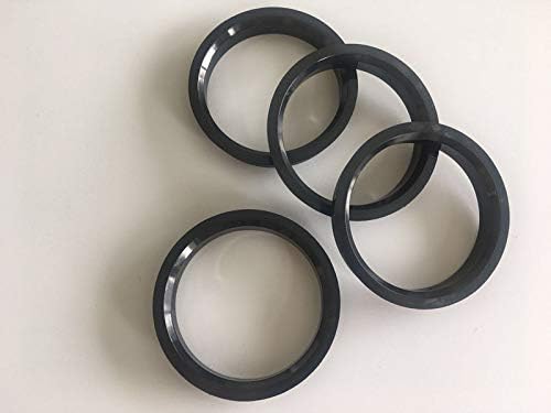 NB-AERO 4 бр. Черни полиуглеродные пръстени за ступиц от 74,1 mm (колелце) до 59,6 мм (Ступица) | Централно пръстен за главината от 59,6 мм до 74,1 mm
