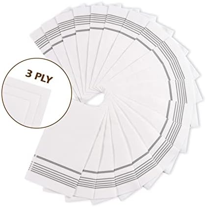 100 Опаковки Хартиени Салфетки за Гости Кърпи за Еднократна употреба с 3-слойна Кът Кърпички най-високо Качество за Еднократна