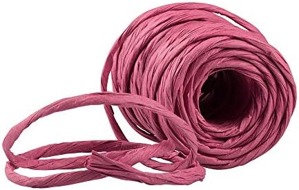 Скрученная крафт-лента Paper JAM® ширина 3/8 инча х 25 ярда - Розово - Ролки се продават отделно