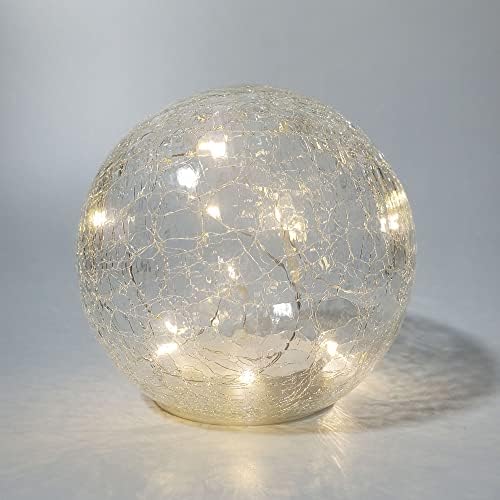 Лампа Lumabase от Златисто-Хрупкави стъкло на батерии с Гирлянди Фея, 6 инча, 63101