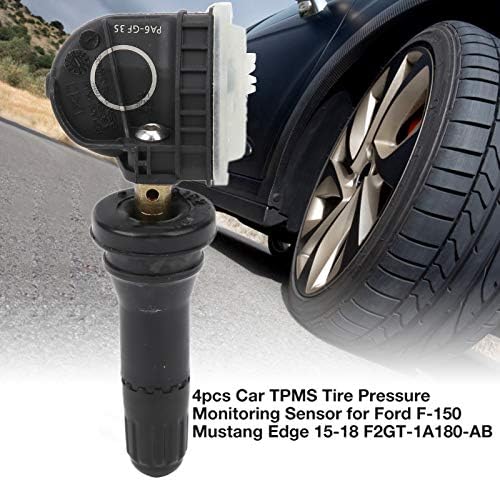 aqxreight Сензор за налягането в гумите, 4 бр. Авто ГУМИТЕ Сензор за Контрол на налягането в гумите OE F2GT-1A180-AB Подходящ за Mustang 2015-2018
