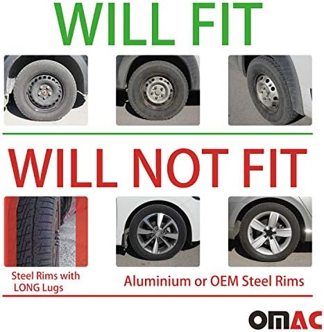Джантите OMAC 16 инча за Toyota Tacoma Черно-жълти и 4 бр. Капака Джанти - Шапки ступиц - Подмяна на външната повърхност на автомобилни гуми