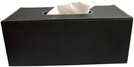 Кутия за Салфетки Seeteng от Черна Изкуствена кожа, Диспенсер за Кожена Салфеточной хартия
