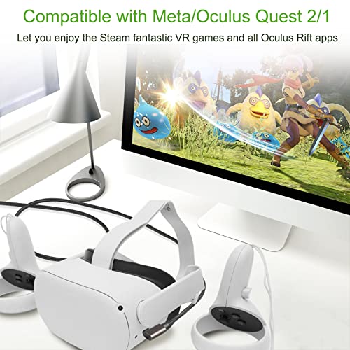 Bkzhcll Кабел Oculus Quest 2 Линк 16FT, Кабел за виртуална слушалки Oculus Quest 2 / Quest 1, Кабел за високоскоростен пренос
