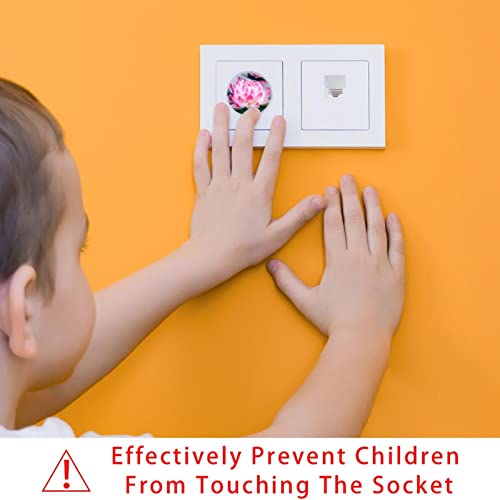 24 Опаковки на Защитени от деца Електрически Защитни Капачки За защита от деца Капачки За контакти С Модел на Цветето Лотос