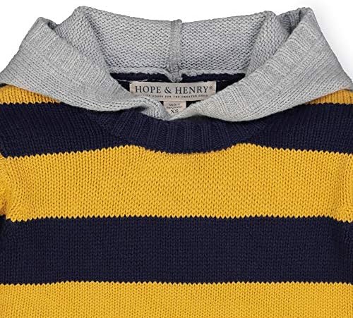 Пуловер-пуловер с качулка за момчета Hope & Henry