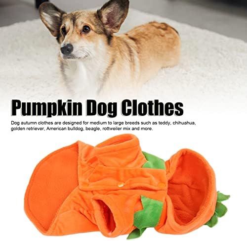 Дрехи за кучета с Тиква за Хелоуин, Класически Сладък Топъл Костюм За Кучета, дрехи за домашни любимци, Облекло за кучета със Средни Размери, Есенно-Зимни Дрехи (4XL), ?