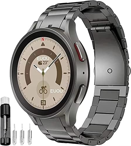 MINGYI Титан Каишка за Samsung Galaxy Watch 5 pro, без Разлика, Метална Каишка, Galaxy Watch 5/4 40 мм 44 мм 45 мм Титан Каишка