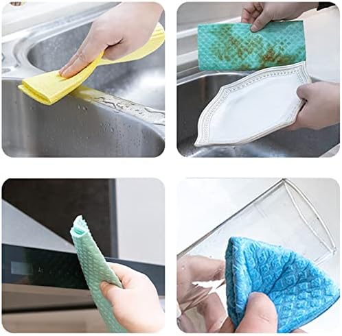 Кърпа за почистване на кухненски кърпи / хавлии NEIYIDAREN: 3 опаковки от Памучен парцал със сух и влажен разграждането