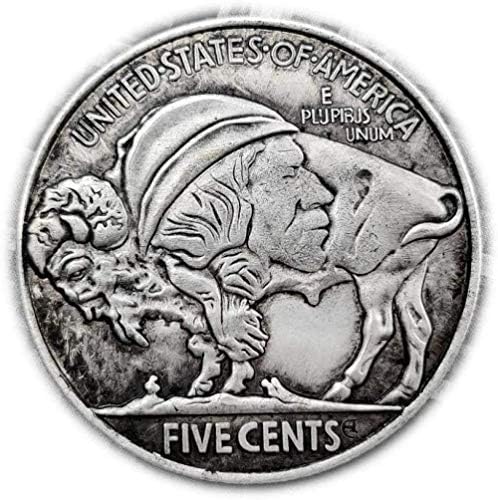 Монета разговор С Дълбока Резба и Релефни 1977 US 骷髅 Колекция от монети Събиране на монети