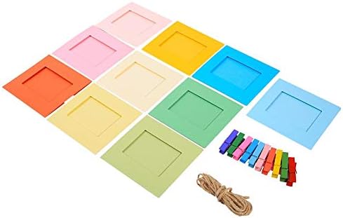 Yosooo 10 БР 3-Инчов Висящи Рамки за снимки със Собствените си ръце, Модерен Дисплей с Цветни Мини-Скоби за Домашен Декор