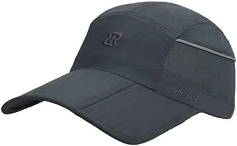 RRvane Сгъваема Солнцезащитная Шапка UPF50 +, Бързосъхнеща бейзболна шапка, Неструктурированная Спортна шапка за активна Почивка,