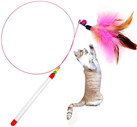 Интерактивна котка-Закачка Bell с играчка-риболовни въдици и други домашни любимци Проста система за създаване на Коте (Многоцветен,