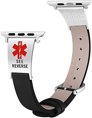 Персонализирани въжета Apple Watch идентификатор на медицински сигнали, съвместими с Apple Watch 38 мм 40 мм 41 мм 42 мм