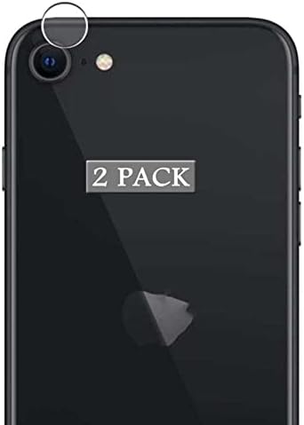 Защитно фолио Vaxson от 2 опаковки, съвместима със стикер на обектив на задната камера на iPhone SE 2 2020 [screen protectors от закалено