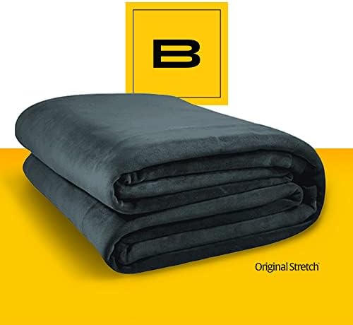 Оригинално Стрейчевое Опушен-сиво одеяло Big Blanket Co | 120 х 120 (10 x 10) е Много голям размер | Мек, се Надига, Уютно одеало,