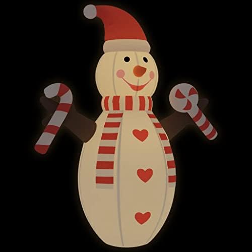 Коледен Надуваем Снежен човек VidaXL със светодиоди 248