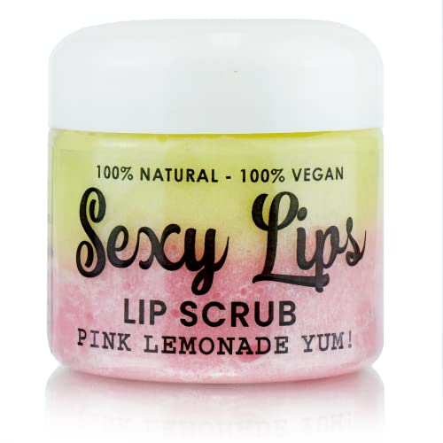 Секси Устни е Натурален и вегетариански скраб за устни за ультрамягких устни, които искам целувка (розова лимонада - вкусно!)