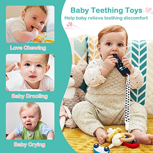 Играчки за никнене на млечни зъби Funsland за деца от 6-12 Месеца, Бебешки Играчки-Прорезыватели, под Формата на Дистанционно Управление на