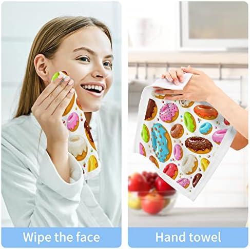 Гъба Kigai 6 Pack Donuts – Меки Кърпи За лице, За фитнес, Хотелски и спа качество, Кърпи за Многократна употреба отпечатъци От чист