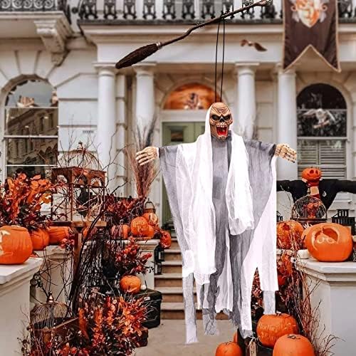 Опаковка Висящи Бижута с виртуален скелет на Хелоуин, Мрачни Жетварите за най-Добрите Улични Украси за Хелоуин, Празнични