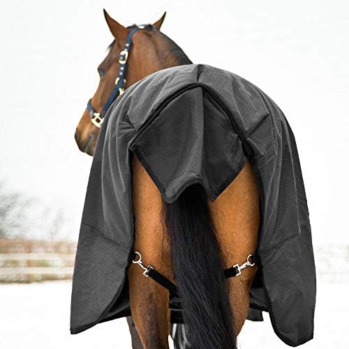 Водонепроницаемое одеало за начин на отглеждане на конете, HORZE Nevada средно тегло 1200D (пълнител 200 г) - Nevada Черен - 69