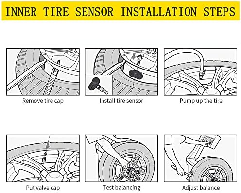 DaRui 4-Pack 42607-33021 Сензор, система за контрол на налягането в гумите 315 Mhz (TPMS), Съвместим с Toyota 4Runner Corolla,