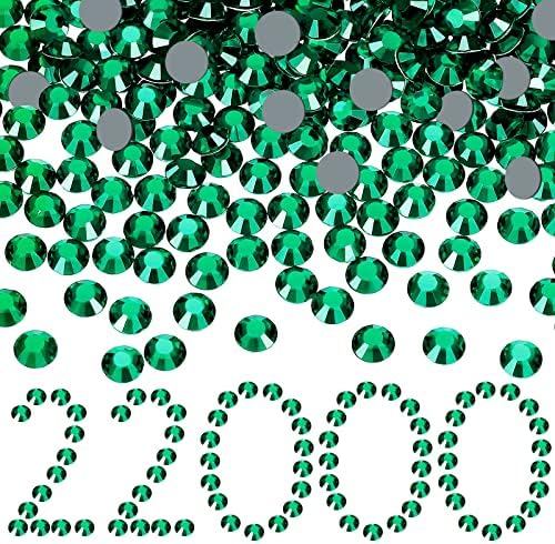 На 22 000 Бр Crystal Коригиране на Кристал Голямо Количество Кристали с равна задна част от Скъпоценни Камъни за нокти Кръгли Стъклени