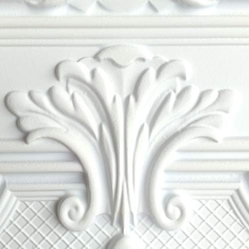 Таван плочки от изкуствен калай, която е боядисана в бял цвят, декоративна стеновая панел за публикуване PL38 10 бр.