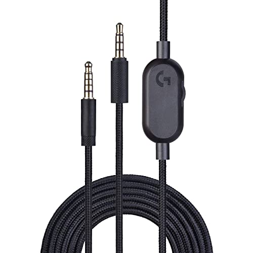 Iootmoy Взаимозаменяеми Кабел за Слушалки G433 Аудио Aux Кабел е Съвместим с Игри слушалки Logitech G233/G Pro/G Pro X с изключване на