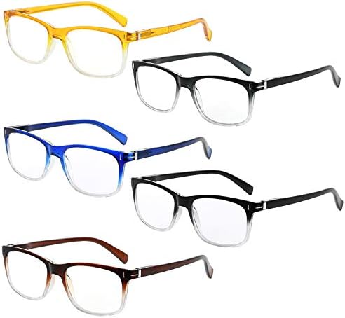 Eyekepper 5-pack Очила За четене на Модни Очила За Четене За Мъже и Жени + 3,00