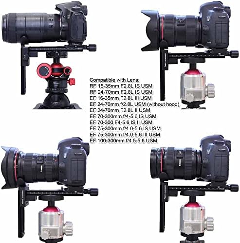 Пръстен за закрепване на обектива iShoot на статив, съвместим с Canon RF 15-35 mm f/2.8 L is USM, RF 24-70 mm f / 2.8 L is USM, EF