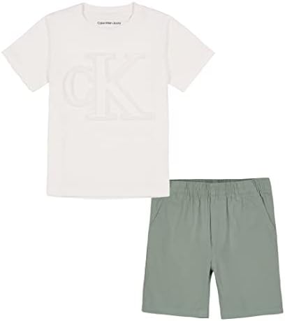 Кратък комплект от 2 теми за малки момчета на Calvin Klein