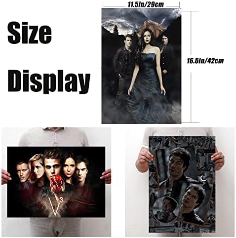 Плакат с Вампир, 8 БР., Плакат на Филм на Ужасите, Декорация за стена, Арт Принт за Хол, Спални, 11,5x16,5 Инча
