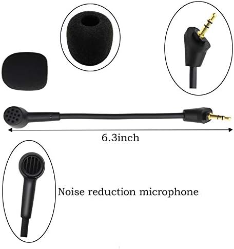 Сменяеми Слот слушалки с микрофон, Съвместими с игри слушалки Kingston HyperX Cloud Alpha S/Alpha, с Поролоновым покритие, Шумоподавляющим