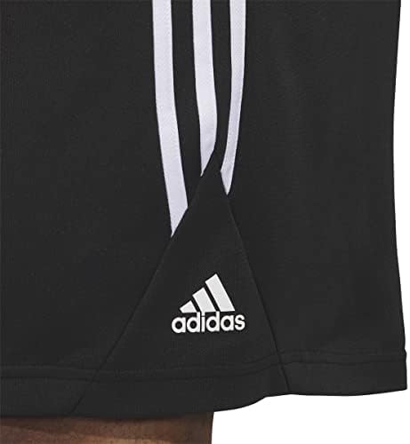 мъжки баскетболни шорти adidas Legends 3 в ивицата XL 9-инчов Черно-Бял
