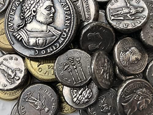 Римски Монети Месинг Със Сребърно Покритие Старинни Занаяти Чуждестранни Възпоменателни Монети Неправилен Размер Тип 23
